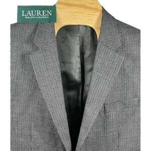 Lauren Ralph Lauren Men 46R Wool Herringbone 2BTN‎ Blazer Sport Coat Suit Jacket